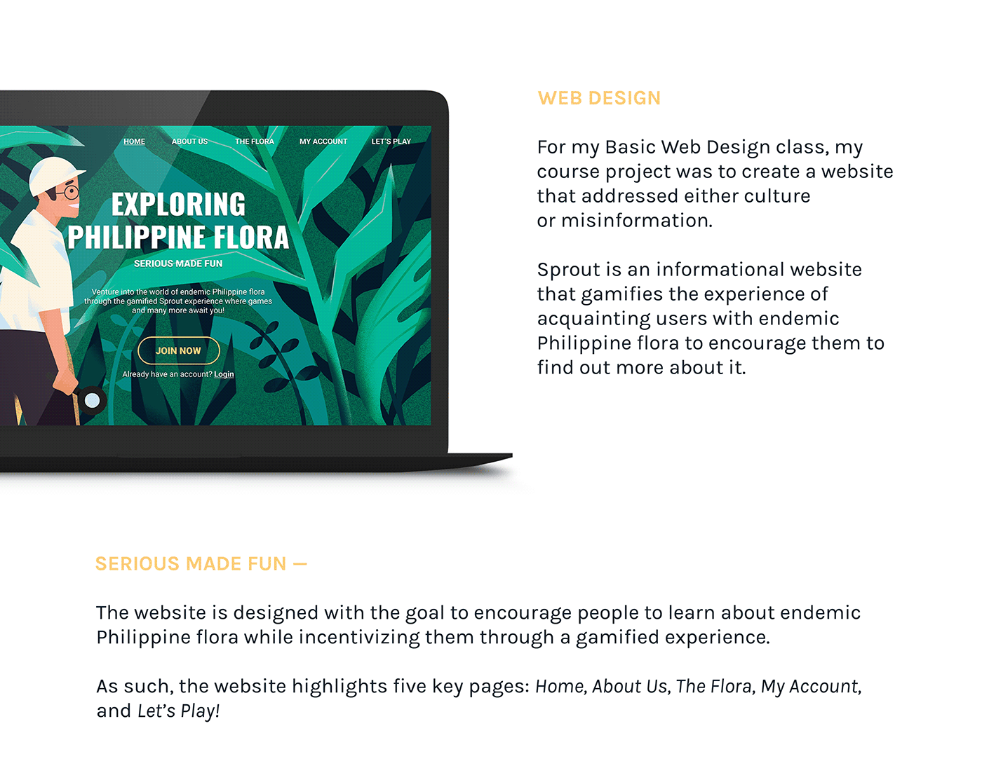 branding  filipino philippines plants sprout Web Design  Website Website Design Flora environment
