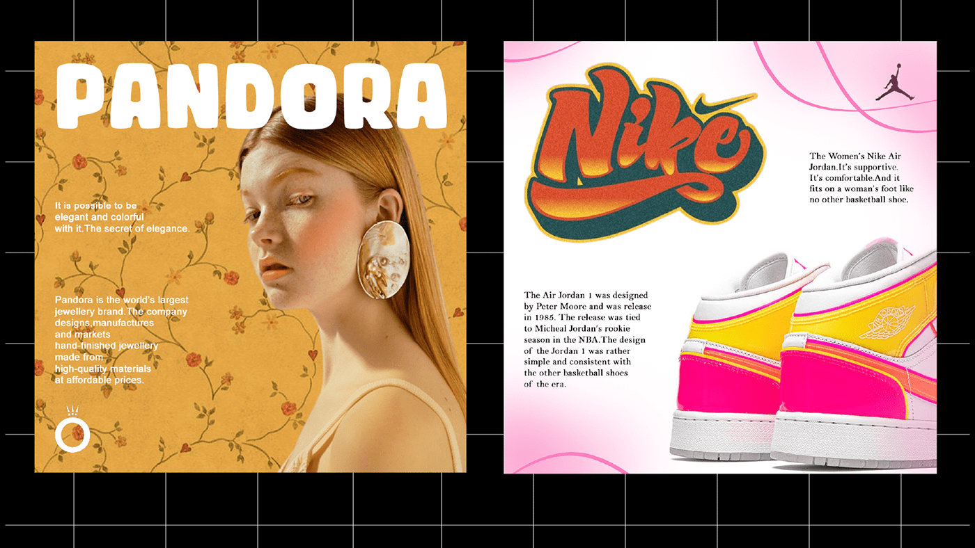 apple Dior graphic design  Nike pandora posters posters design social social media Social media post