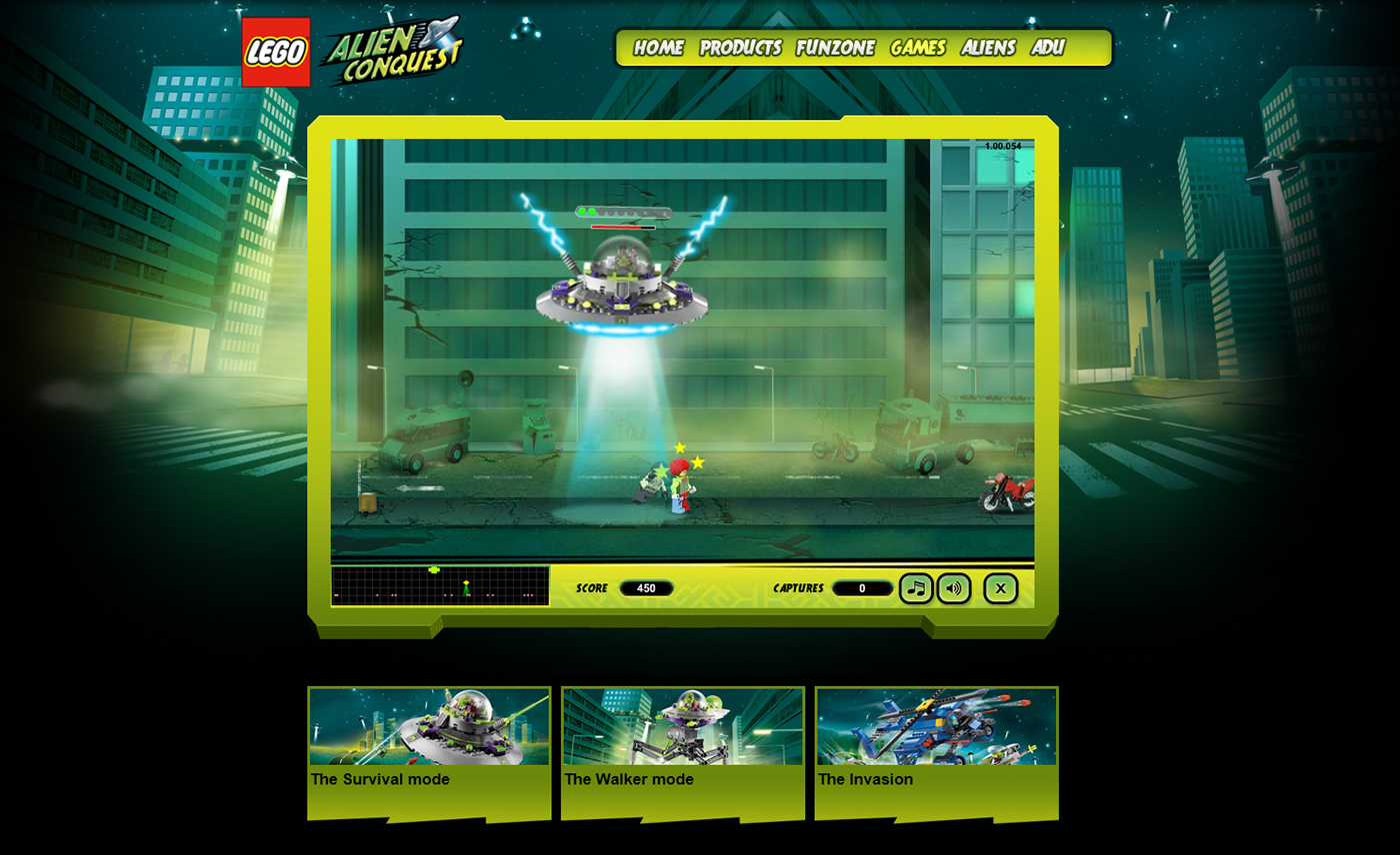 LEGO online marketing   game alien Fun design Space  battle