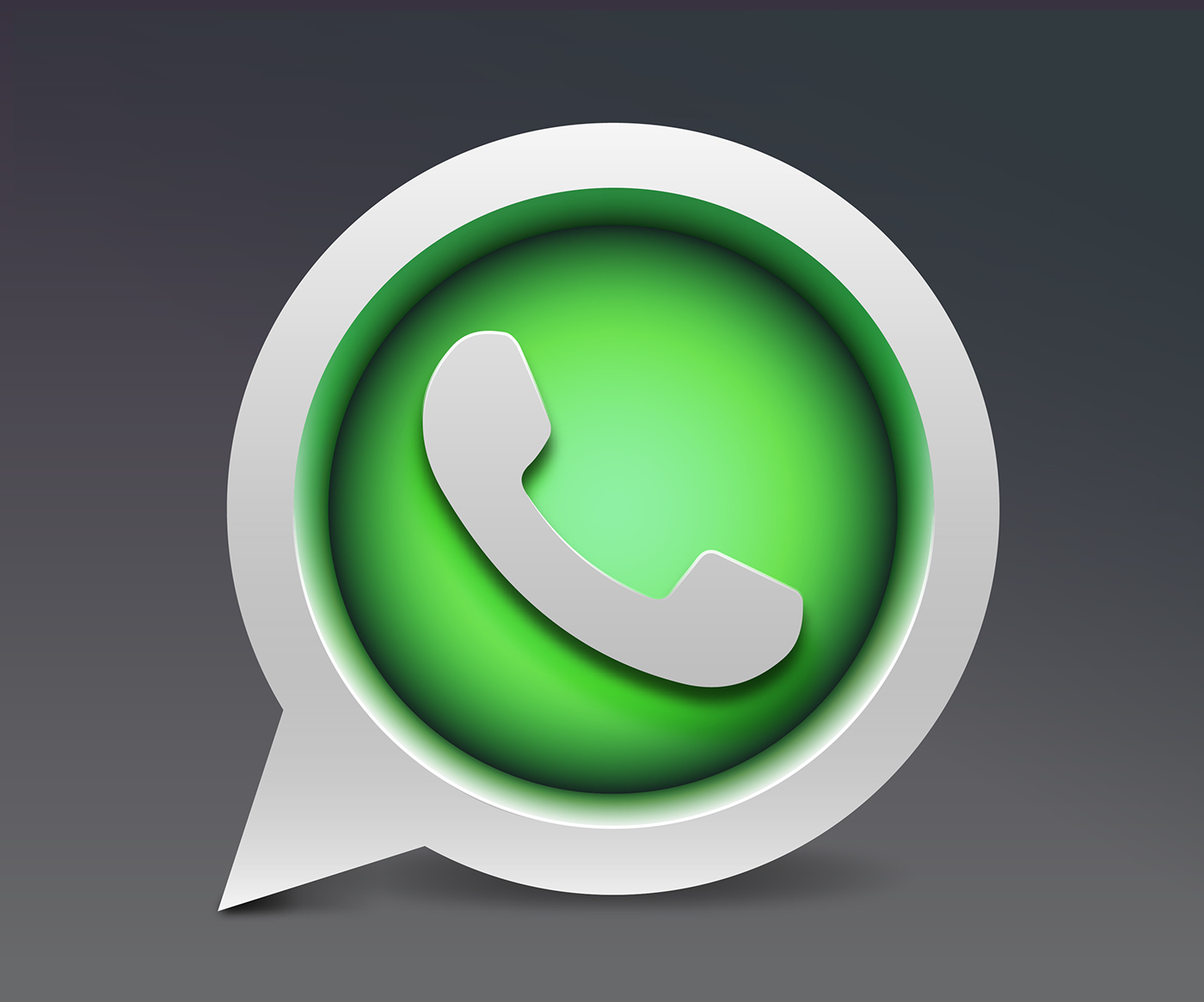  Whatsapp icon  design concept on Behance