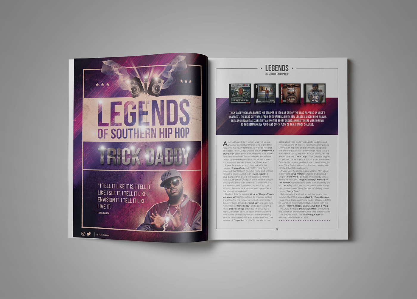 hip hop legends brochure usa southern Pastor Troy music Mystikal photoshop Album