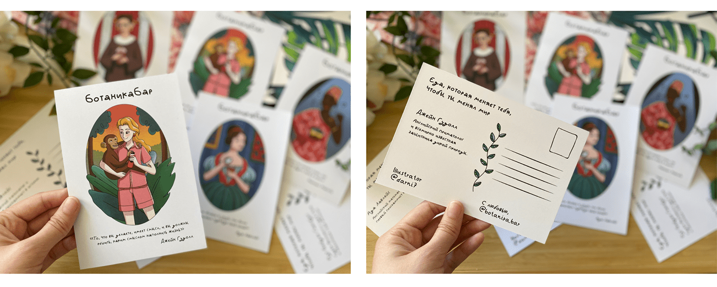card Character detox ILLUSTRATION  postcard women Character design  Healthy diet women  power women rights