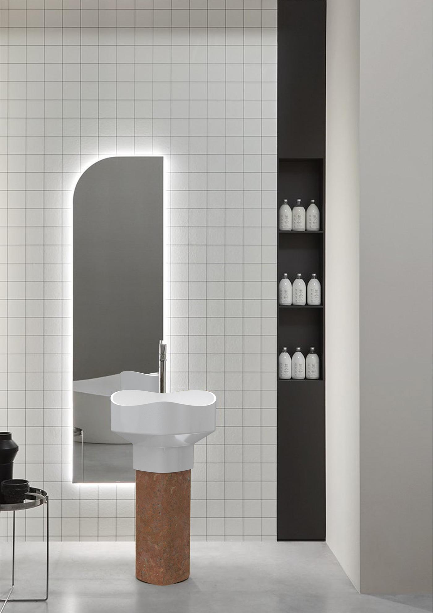 industrial design  Interior Lavabo product design  Sustainable Design bathroom beauty forniture product Sustainability