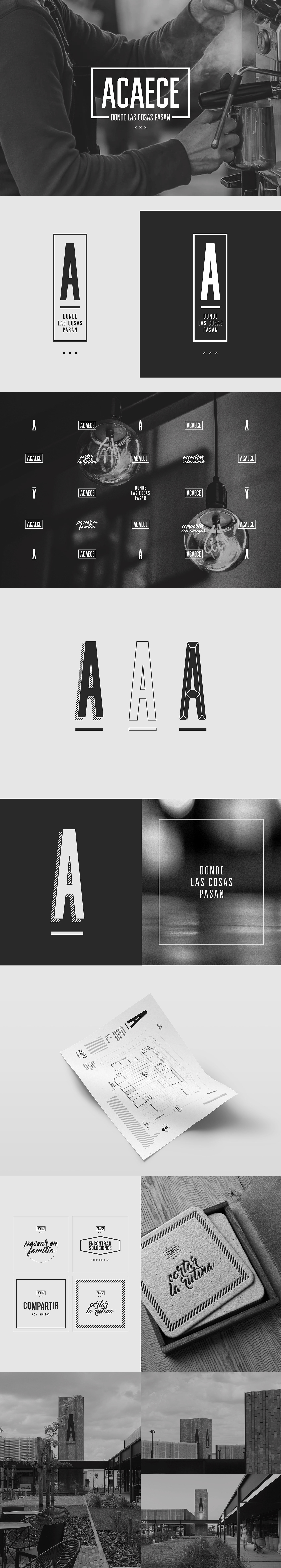 brand branding  brand identity visual identity black and white logo sign signing coaster Acromatic