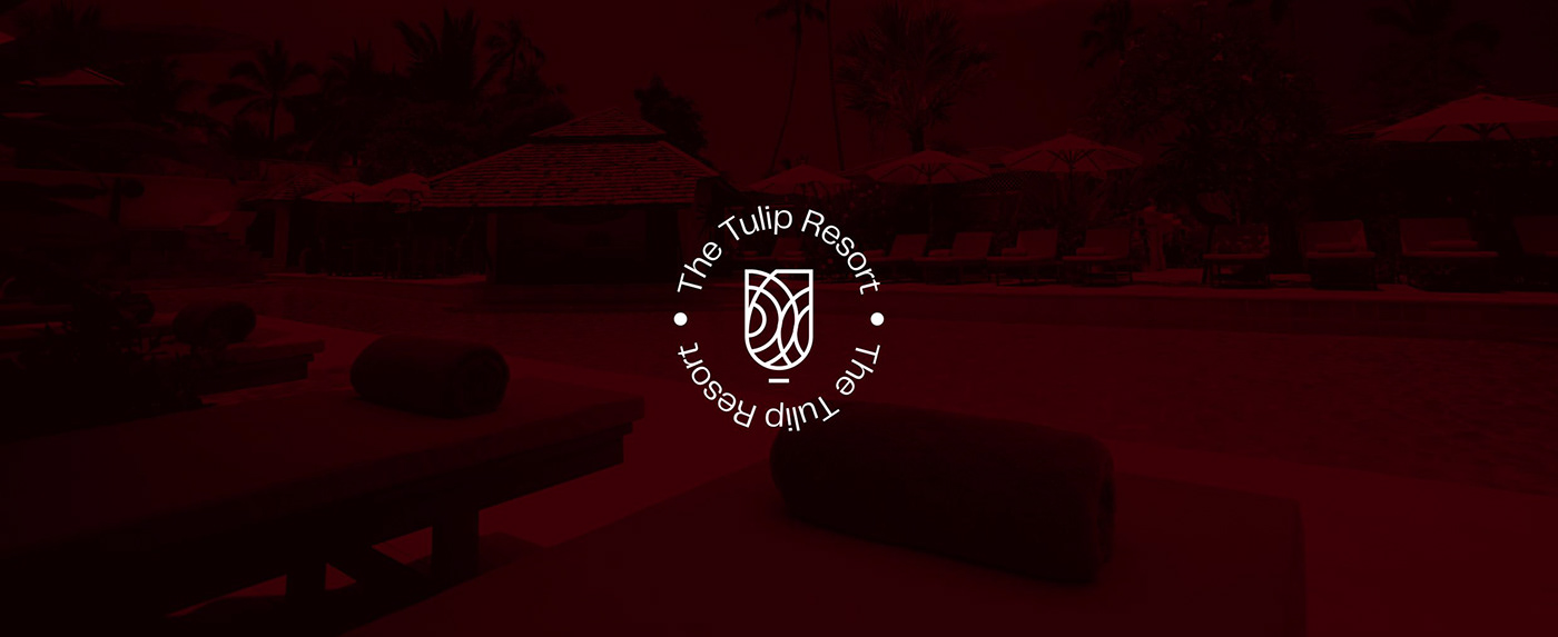 branding  hotel luxury premium resort tulip brand identity logo wine wordmark