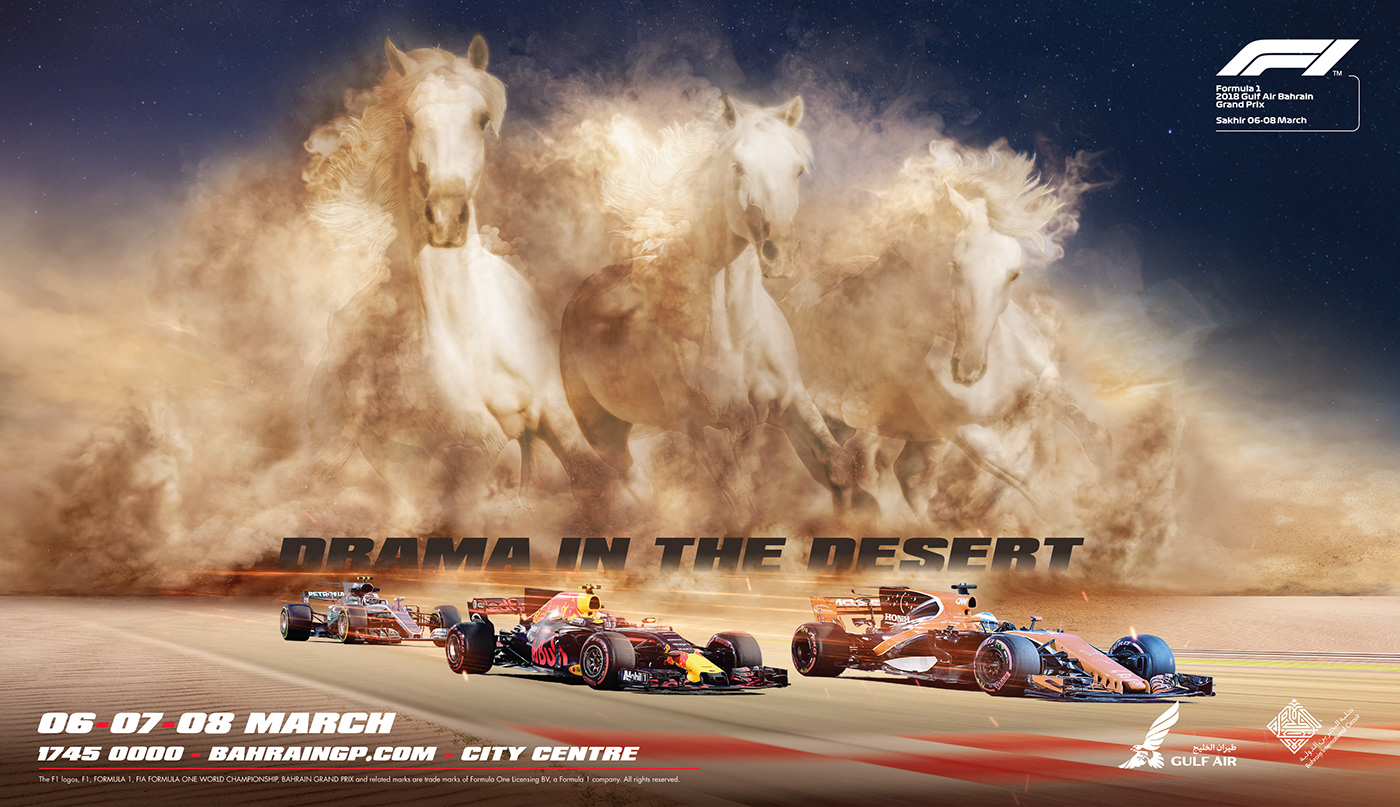 Formula 1 One desert Bahrain