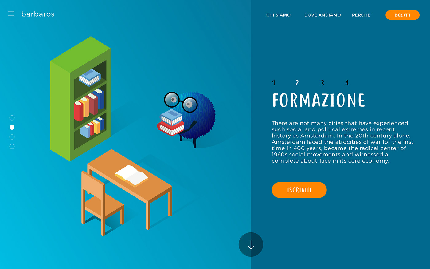 UI Web Direzione Creativa art direction  Website graphic design  animation  coworking