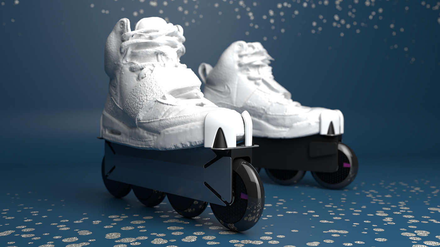 roller skate shoes skidding transportation vehicles