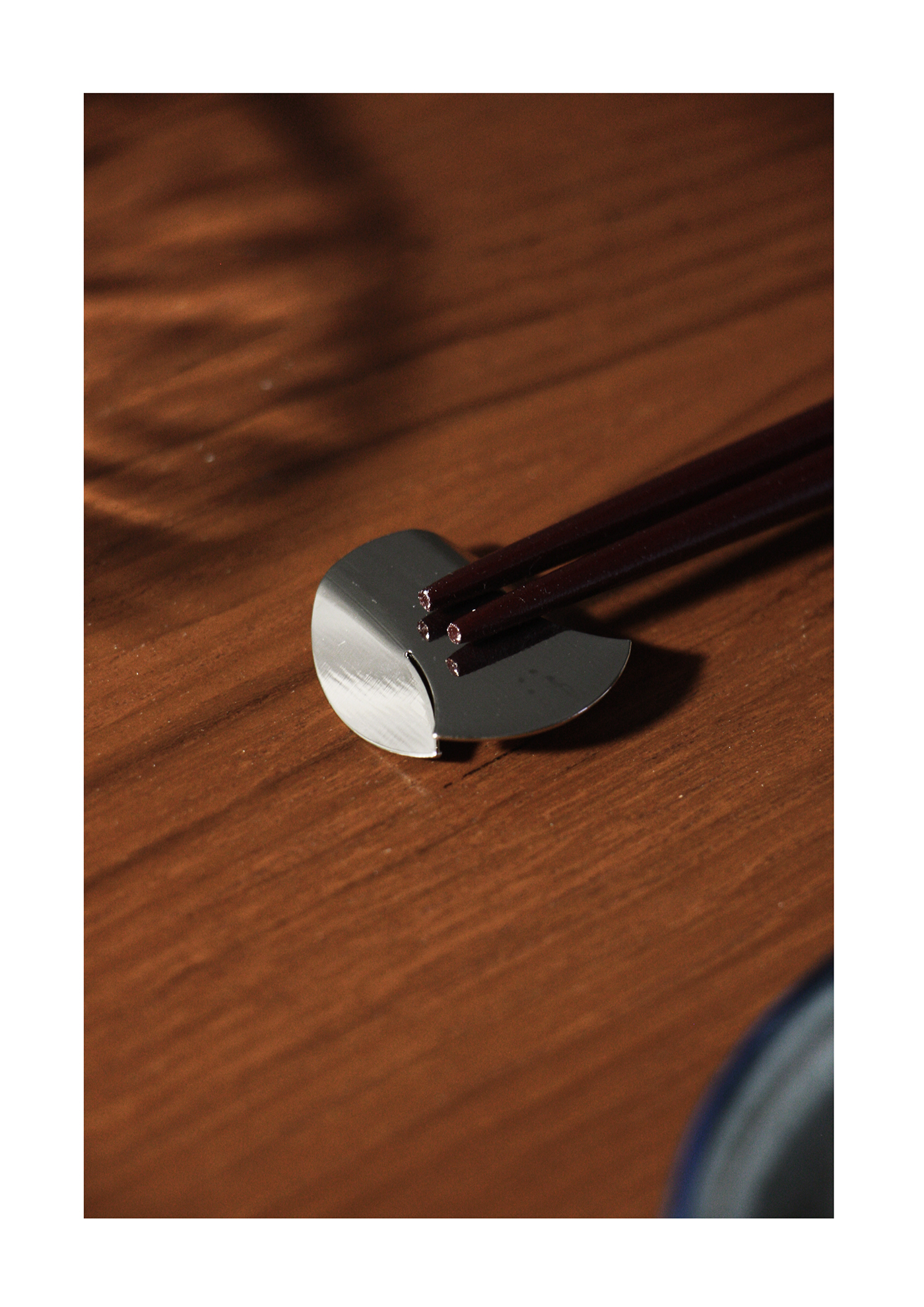 industrial design  product design  metal utensil cutlery tableware chopstick chopstick rest metal sheet