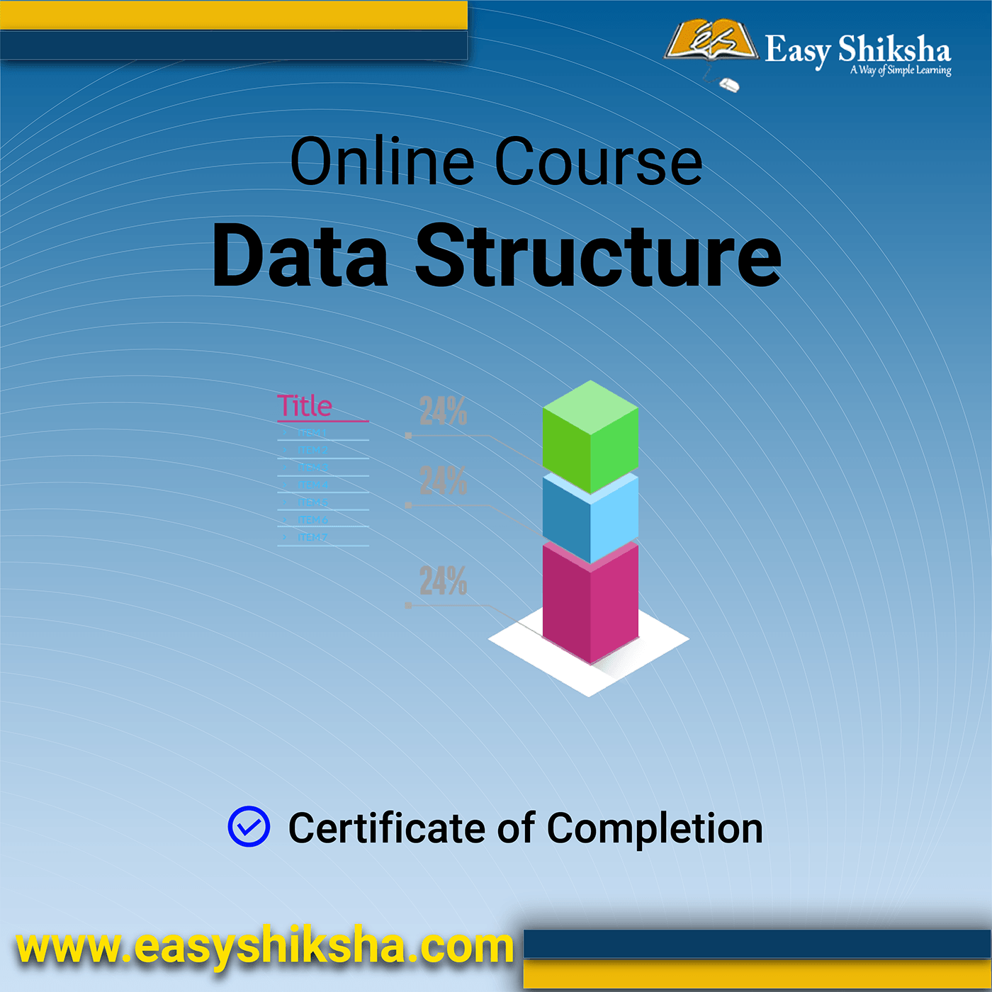 Certification Course data structure tutorial Online course