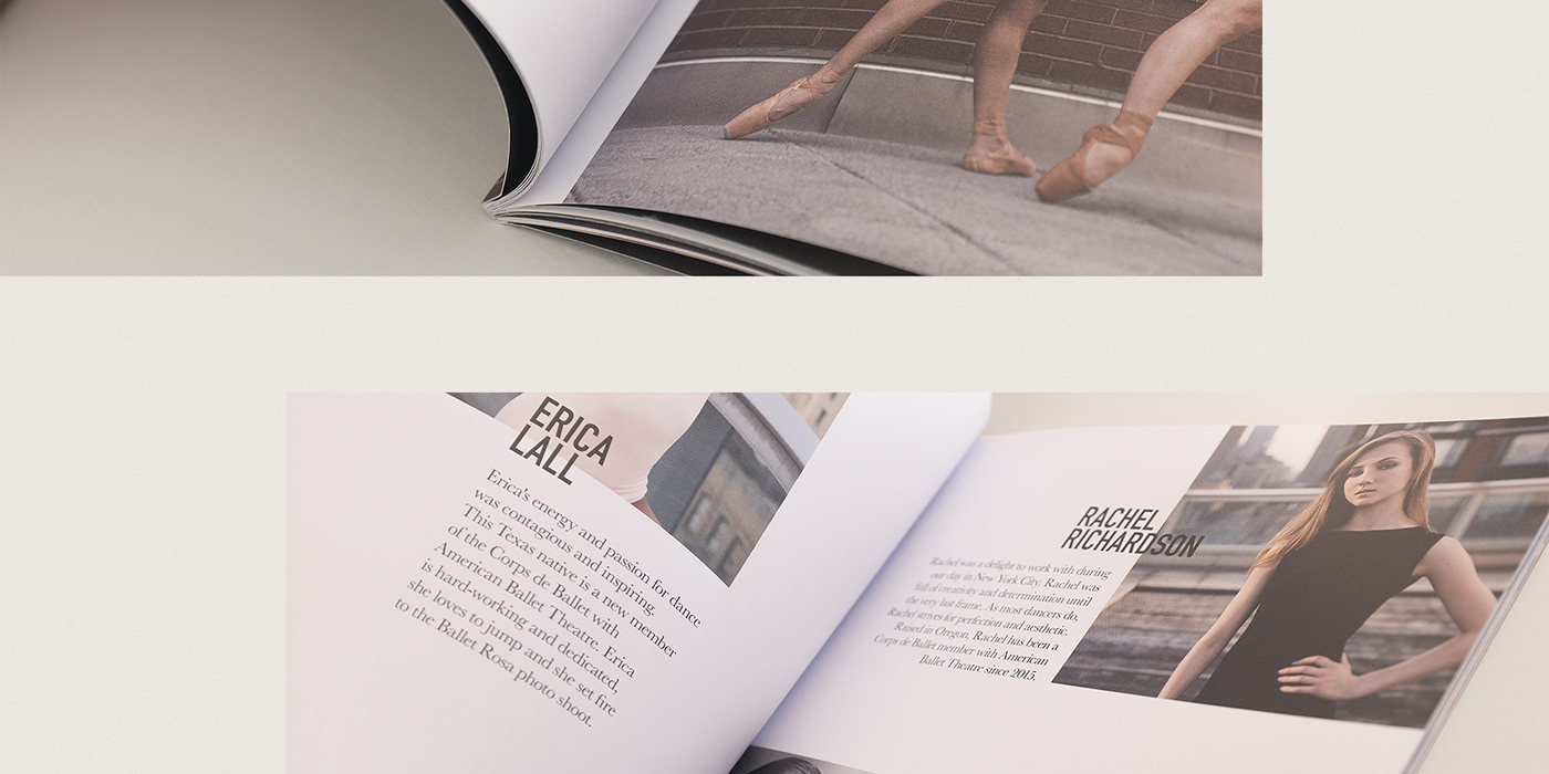 ballet design editorial design  graphicdesign Lookbook nyc qoobds