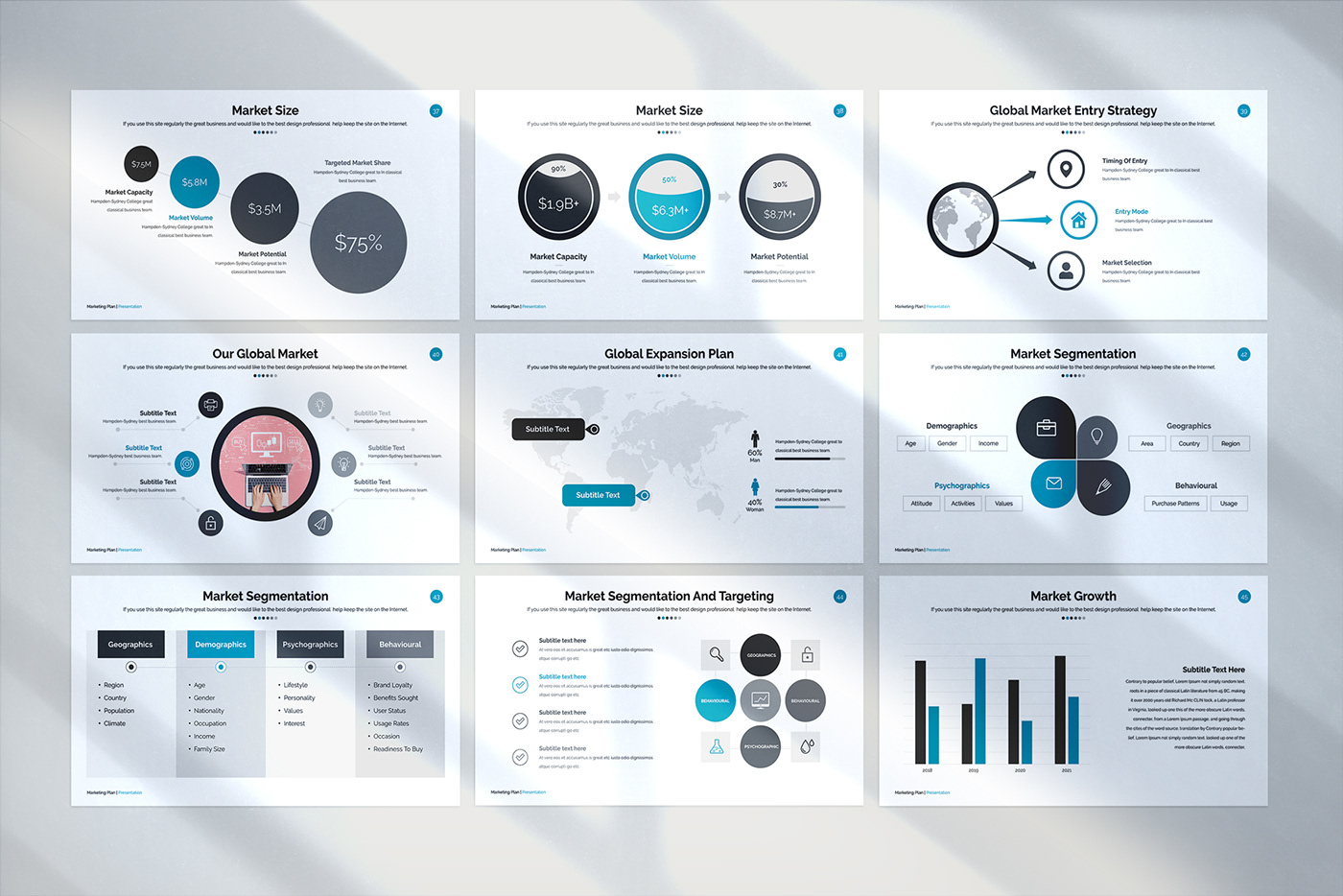 business creative free InDesign marketing   marketing plan Plan presentation project plan template