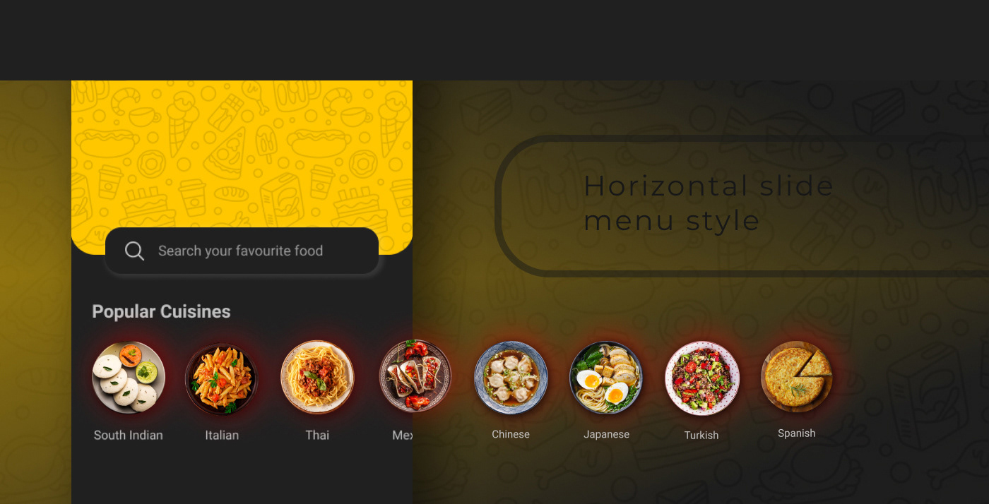 Adobe XD dark ui delivery Food  food app interaction ios Meal App mobile UI/UX