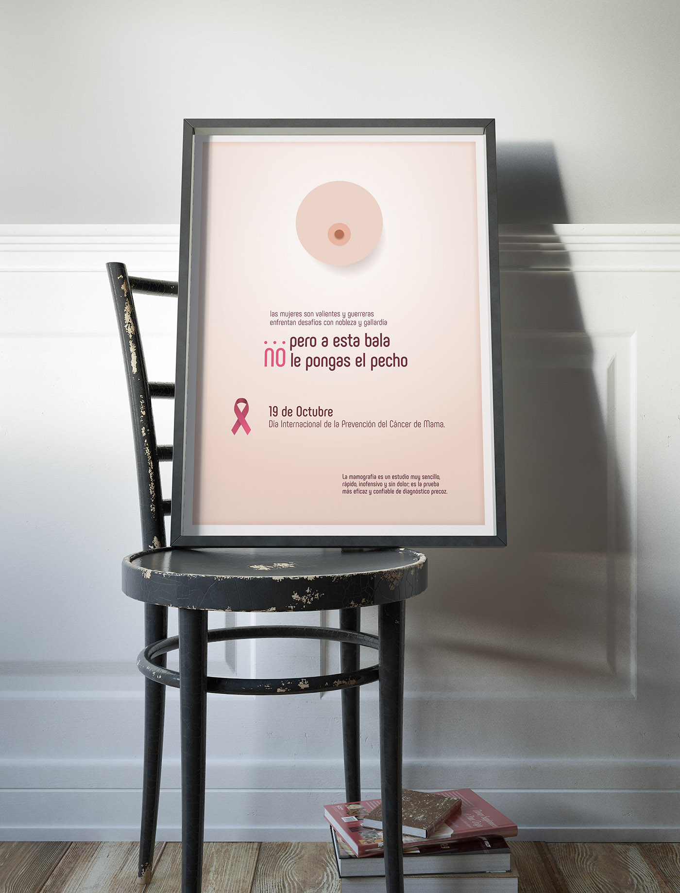 cancer de mama afiche Diseño Digital