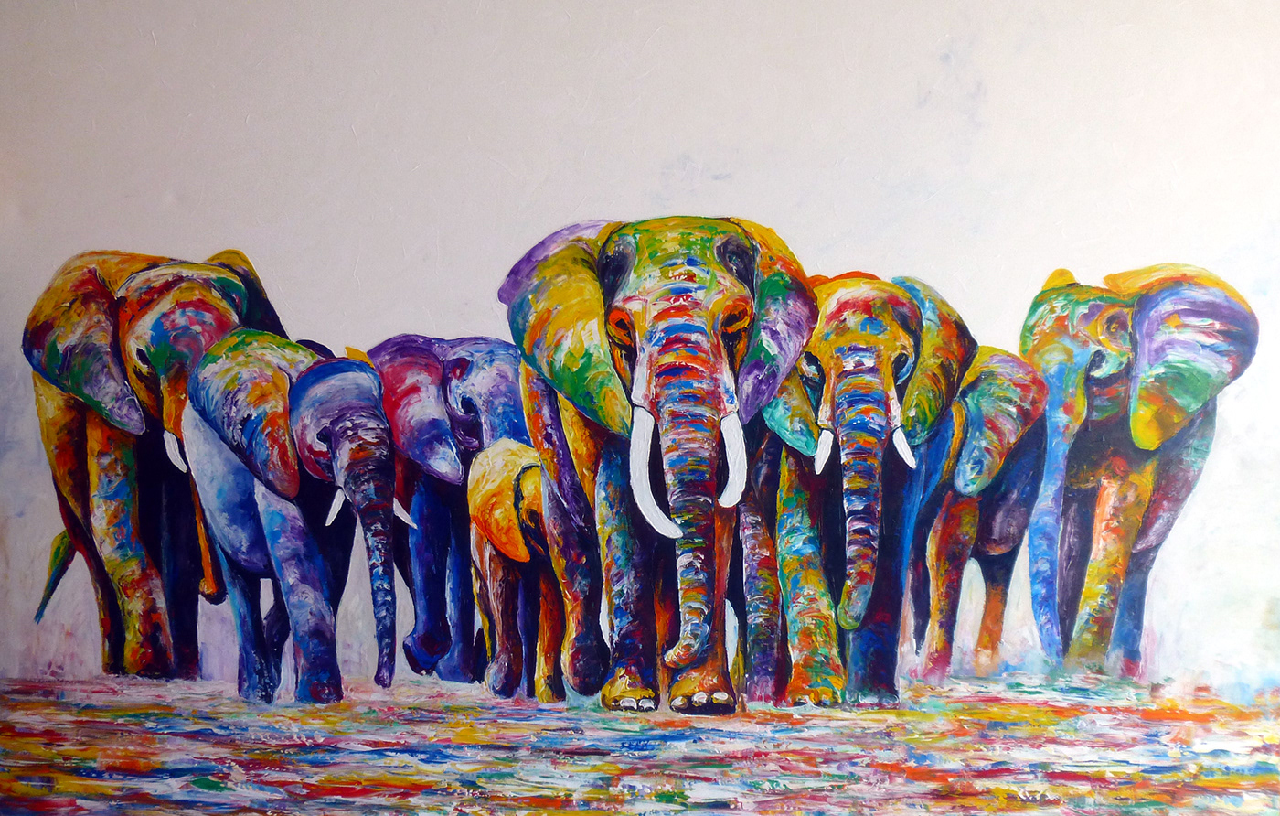 painting   elephant animal gallery art handpainting handmade