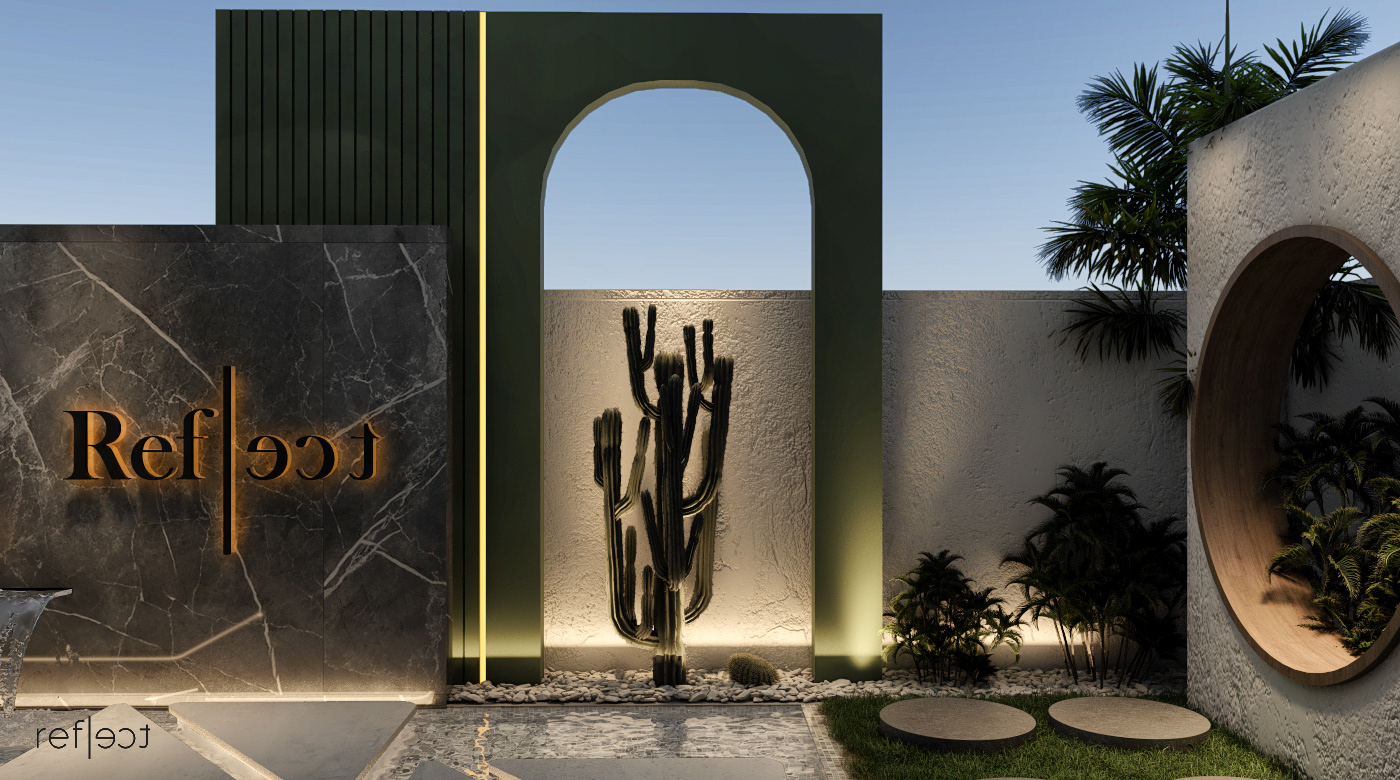 Outdoor Landscape architecture modern visualization 3ds max interior design  vray design visual identity