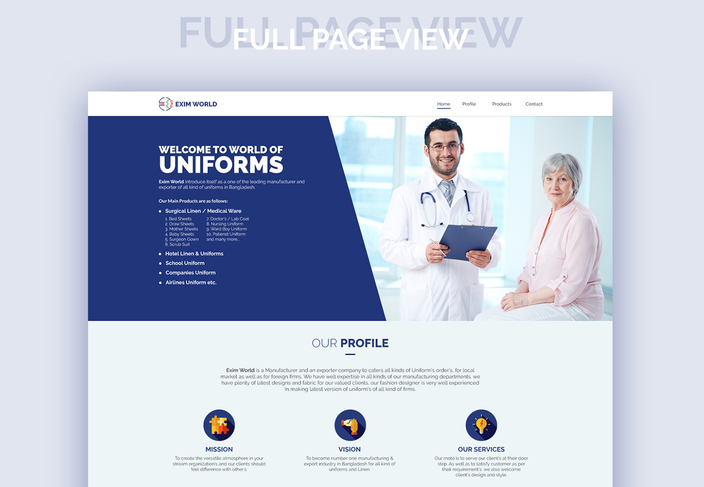Website Responsive Single Page Web Template
