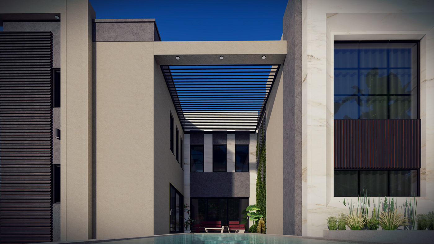 building architecture visualization Render modern 3D 3ds max vray lumion exterior