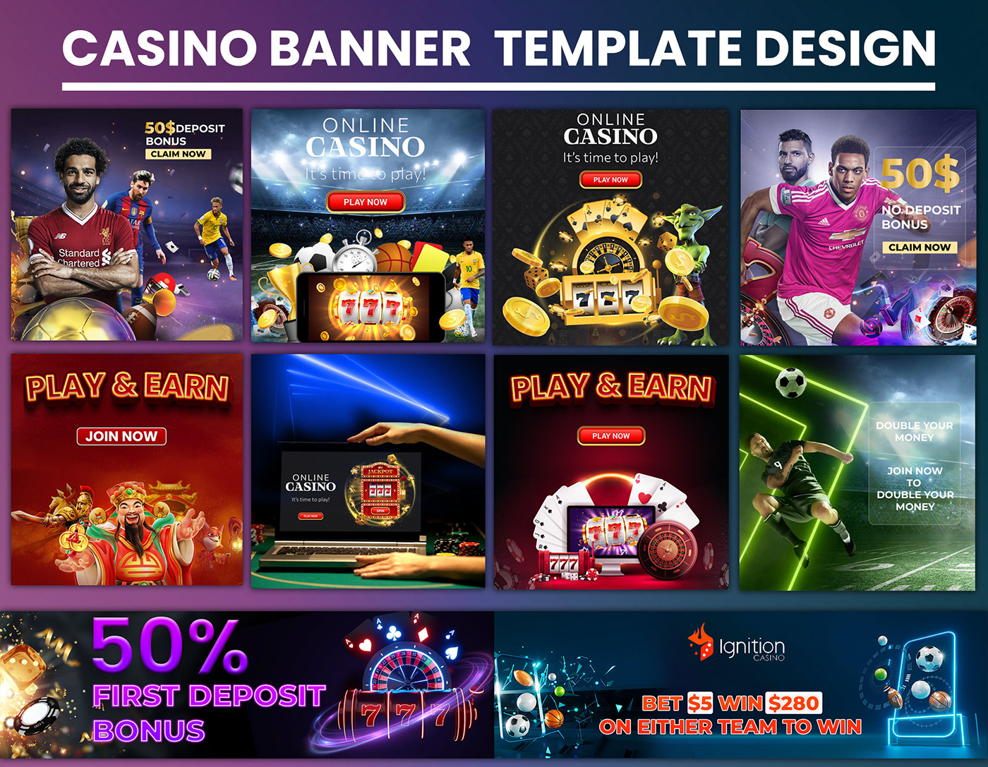 casino ads design Casino Banner Design casino post design Facebook ads gambling gambling ads slot machine sports betting sportsbook Web Banner