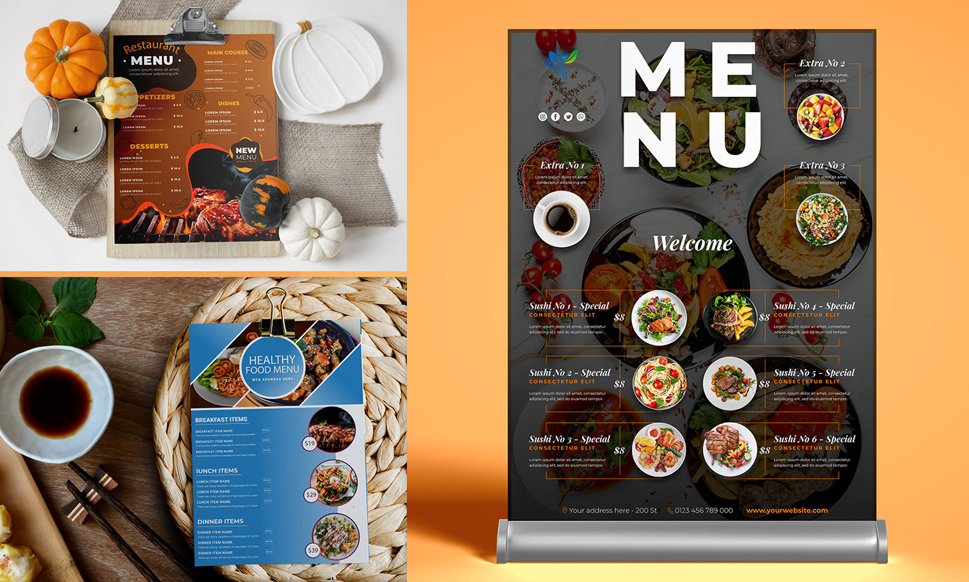 restaurant restaurant menu Restaurant Branding menu design