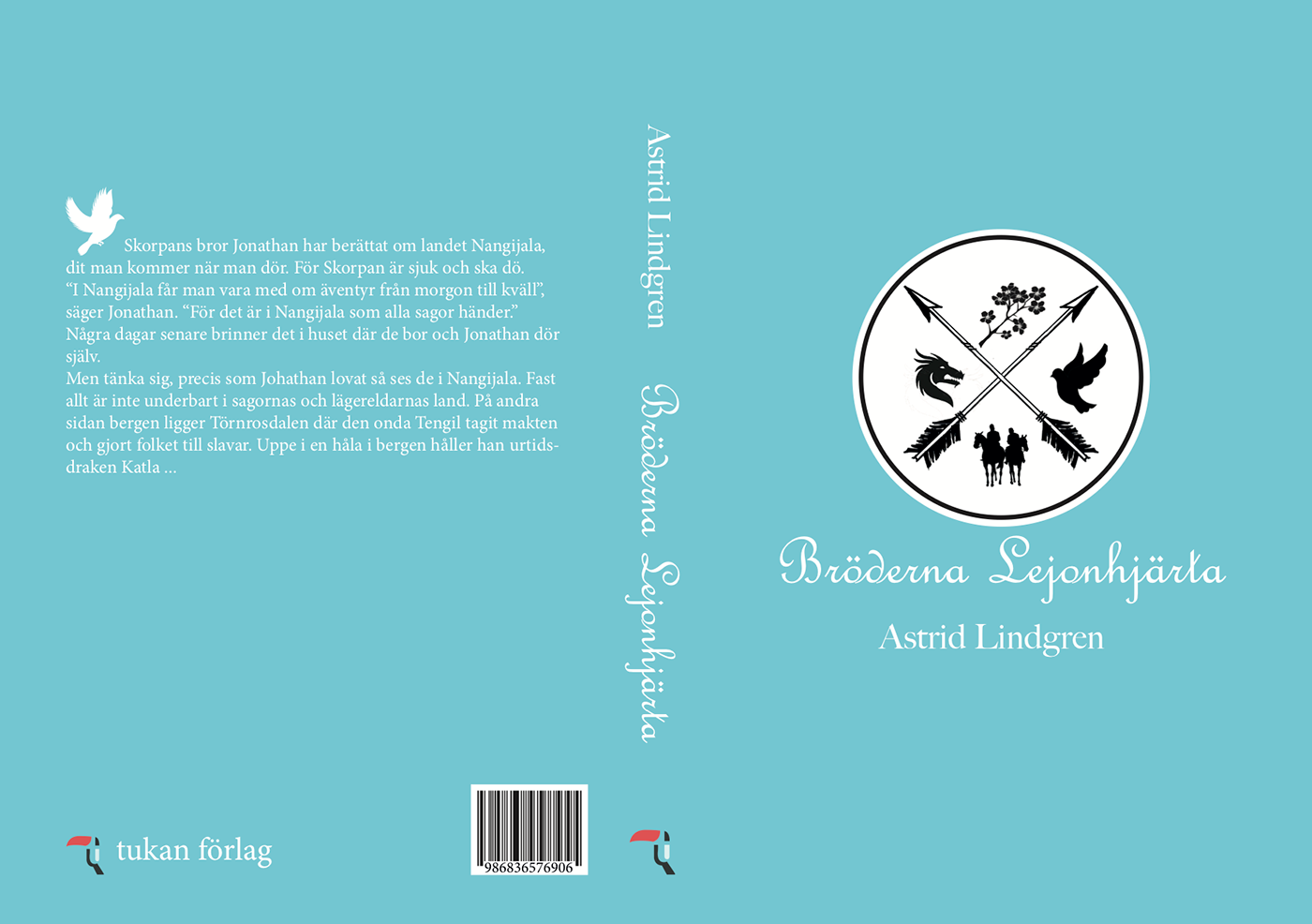 Astrid Lindgren book book cover cover design ILLUSTRATION  lionheart