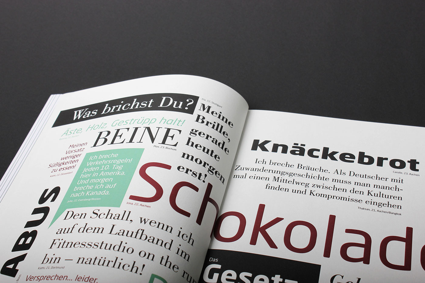 bruch magazine editorial Aachen german student