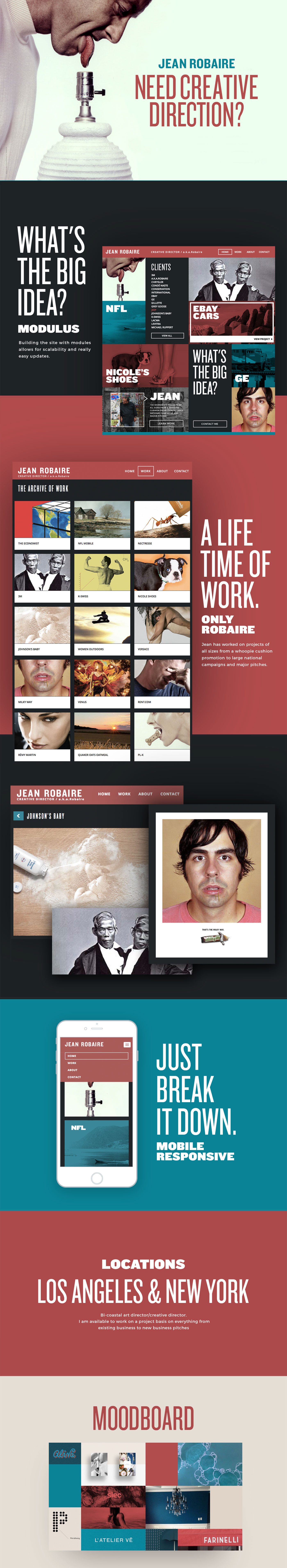 Adobe Portfolio Website Jean Robaire development