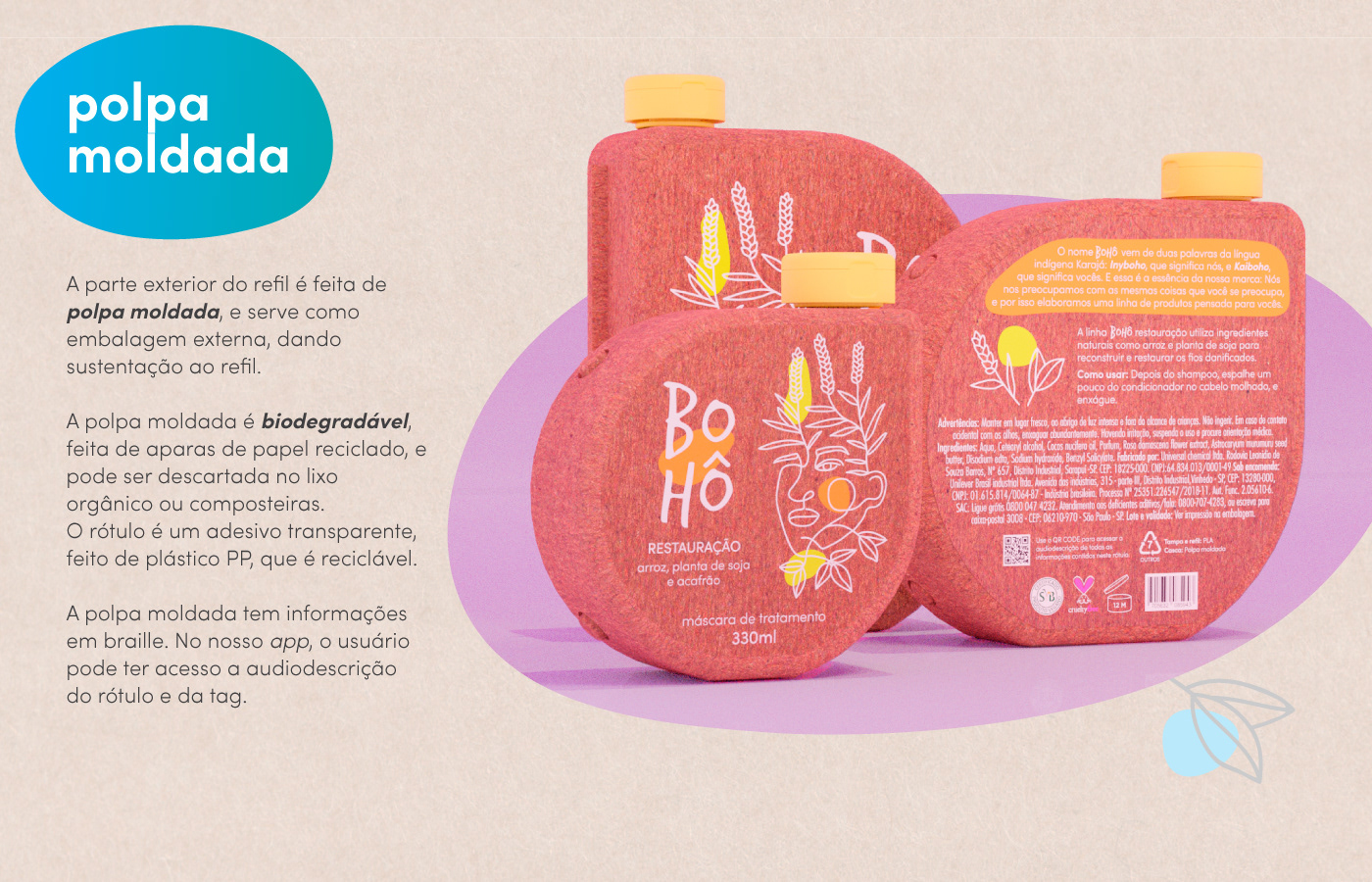 blender brand identity concept cosmetics eco embalagem Packaging Sustainability vegan visual