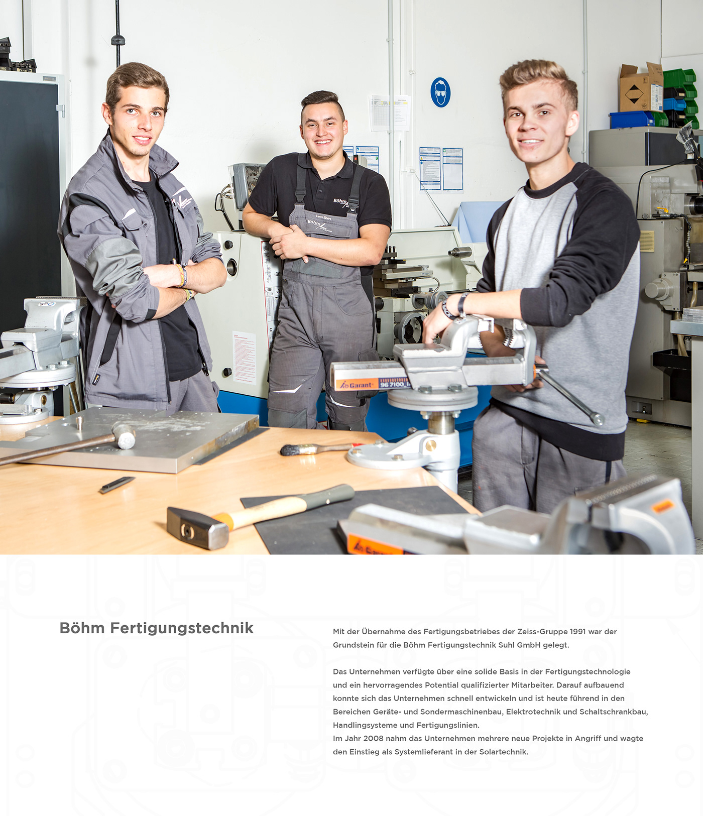 Böhm Industry brochure machine building on Behance