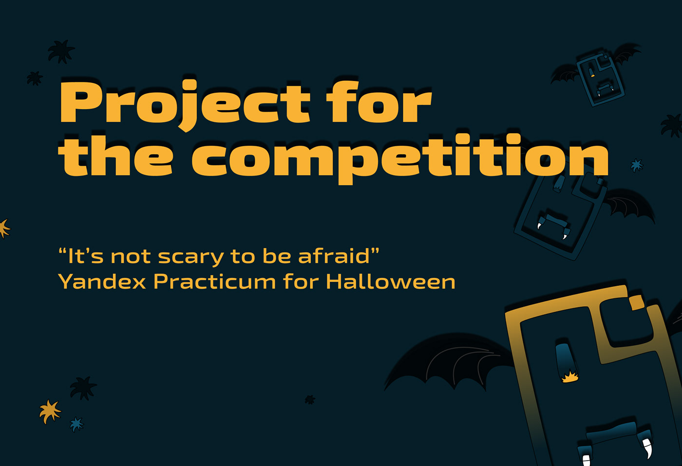 Competition Tarot Cards Halloween fear in study internet connection  stilization yandex practicum
