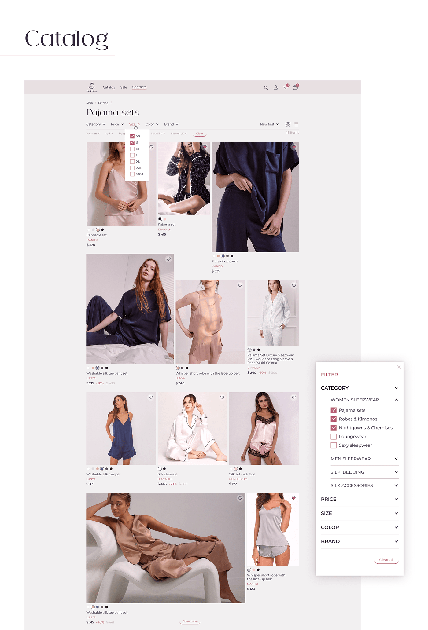 e-commerce Fashion  Figma online store ui design UI/UX user interface UX design Web Design  Website