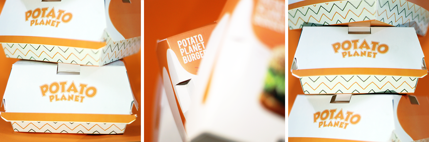 Packaging design orange burgerbox burger box ArtDirection farag imohamedfarag