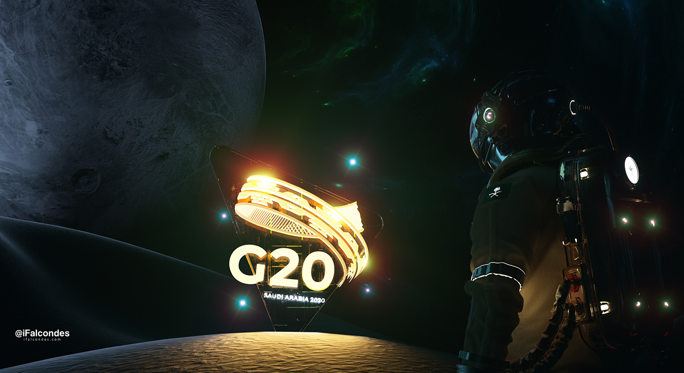 3D astronaut c4d G20 Maya Saudi Saudi astronaut substance
