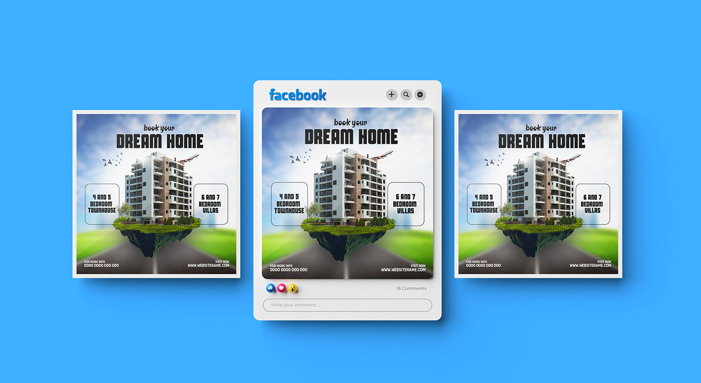 real estate realestate Advertising  Social media post marketing   Graphic Designer design visual identity Brand Design designer