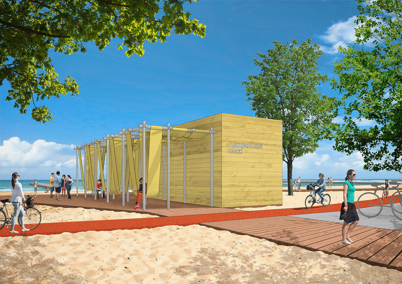 Aechitecture   concept mariupol P+Architects pinchuk seashores ukraine Мариуполь пинчук александр центральная набережная