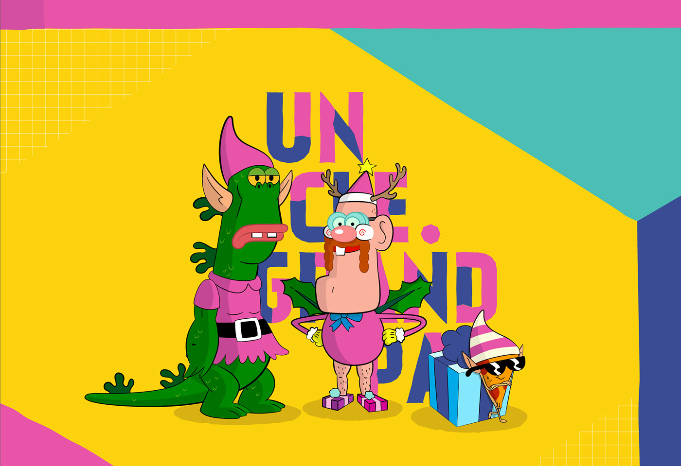 cartoon network ILLUSTRATION  Character design Clarence Uncle grandpa