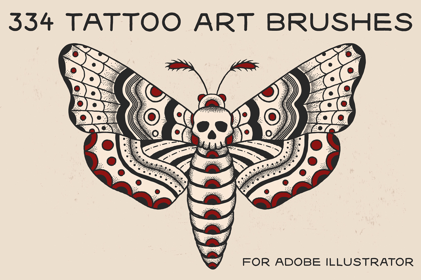 tattoo inked dot work Illustrator Brushes american traditional Retro traditional tattoo old school oldschool