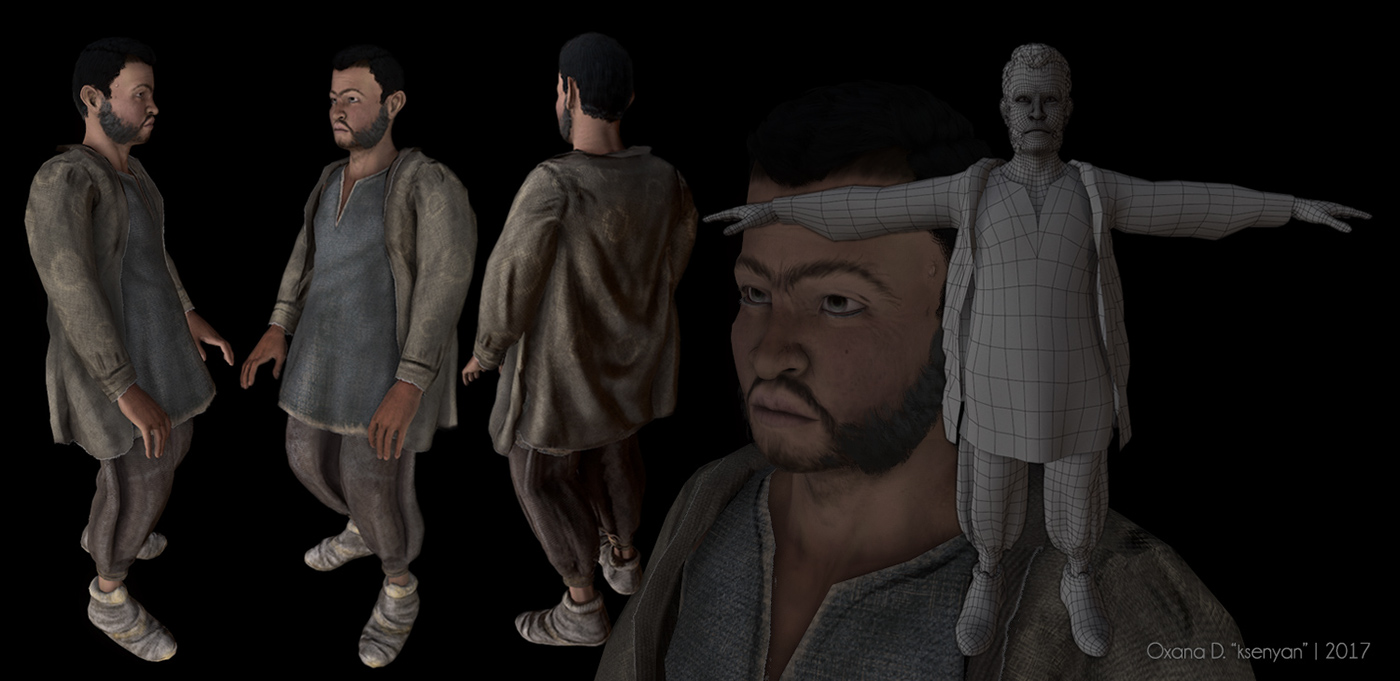 Exhibition  Character design 3D modeling history Rome Turkey past people