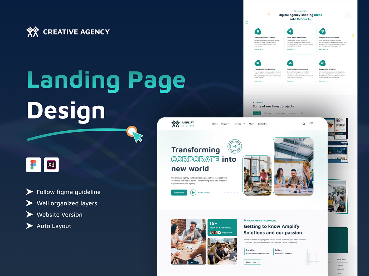 agency Website Design business corporate marketing   company company profile creative agency digital Corporate Identity