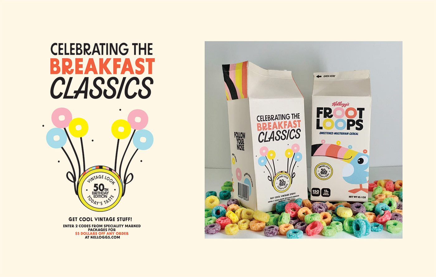 branding  Cereal Food  Froot Loops Packaging redesign