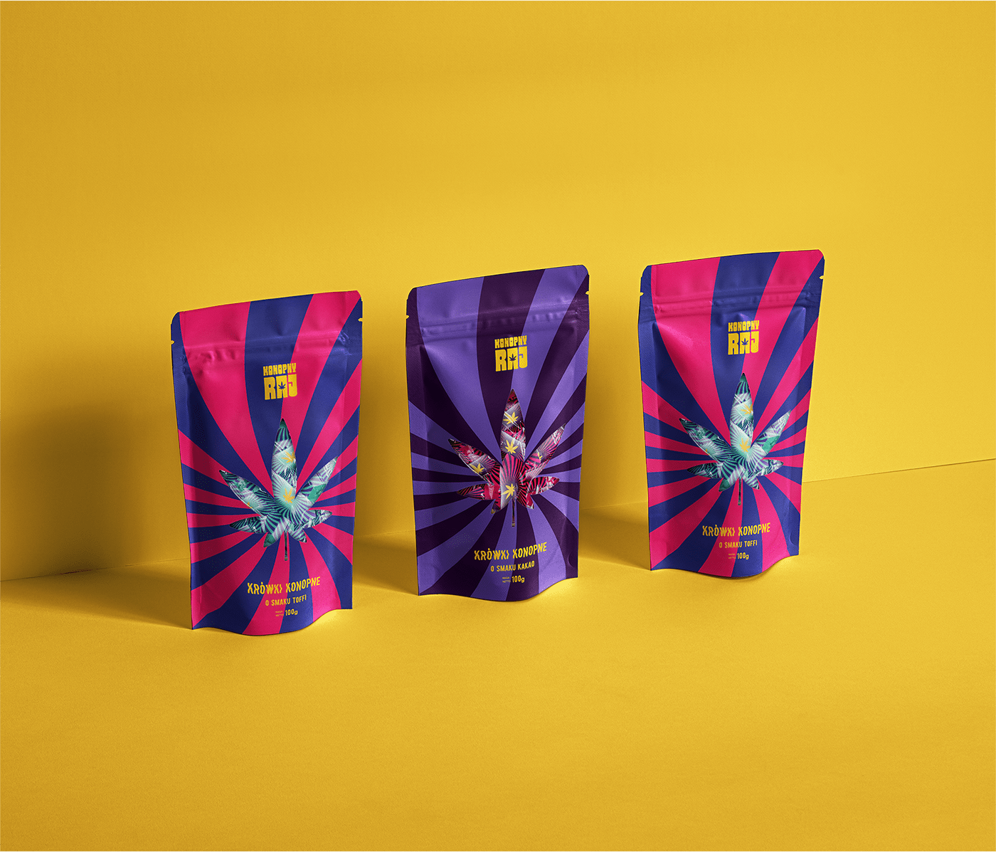 branding  Candies Candy cannabis cream fudge design hippie Packaging psychodelic sweety