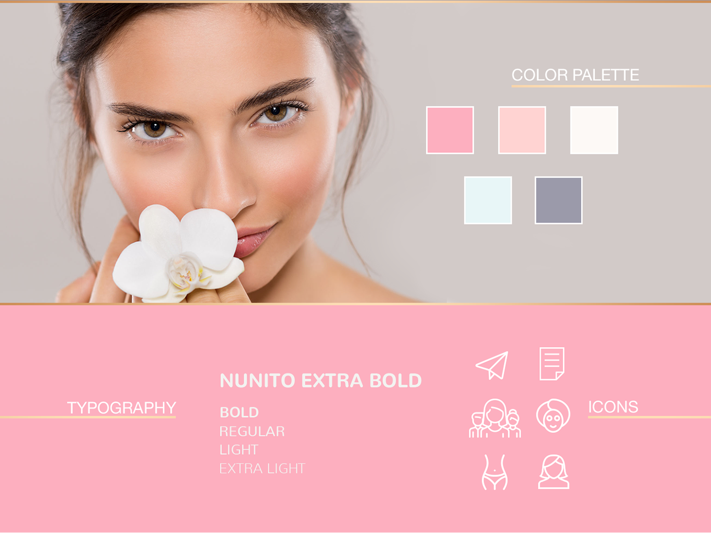 Website Web Design  beauty beauty center visual guide beauty industry