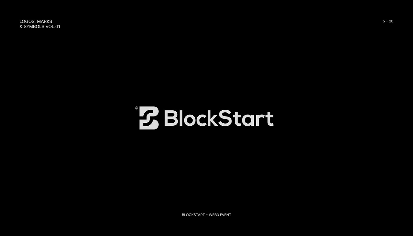 BlockStart Logo design for web3 event