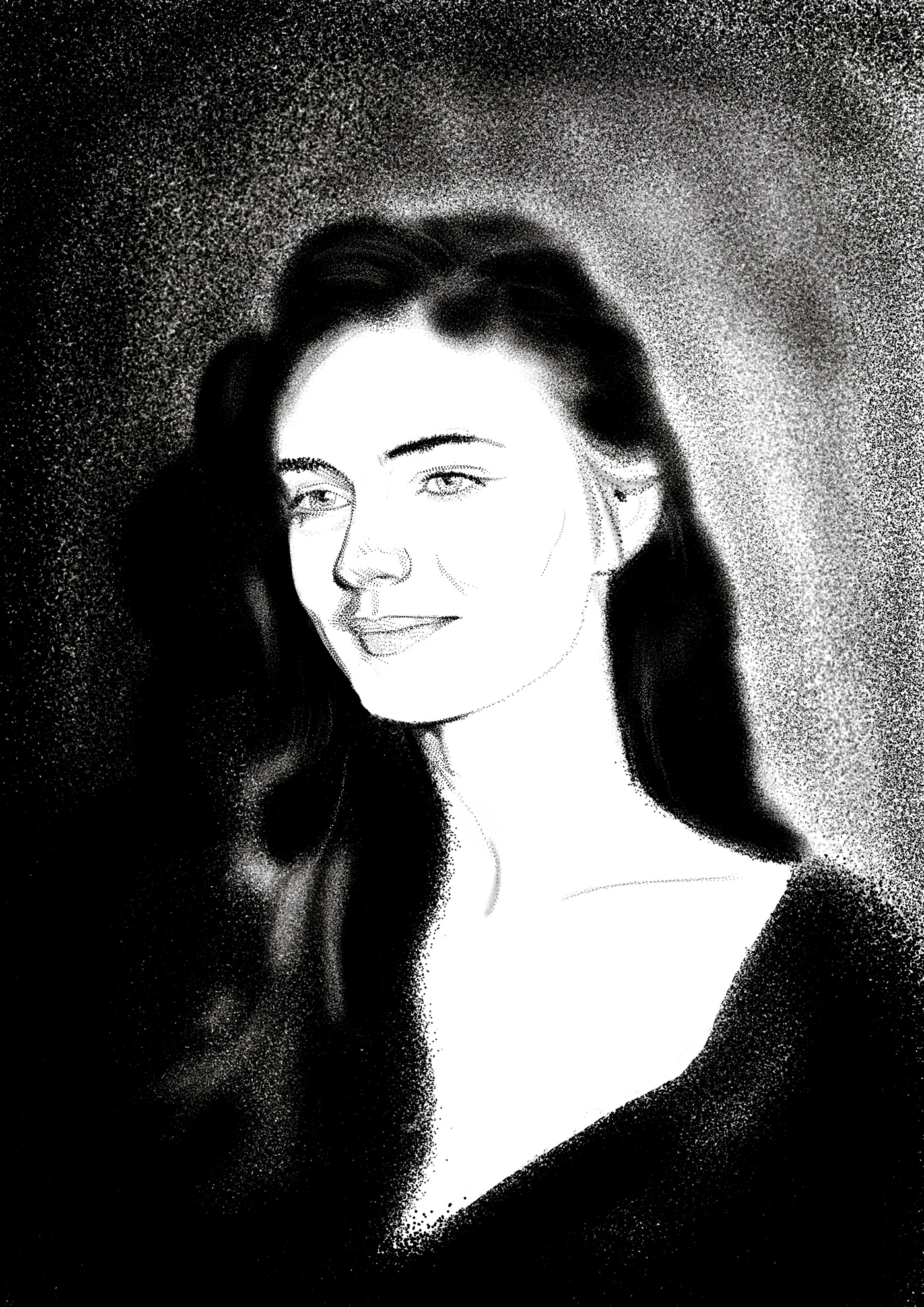sketch Drawing  digital illustration Procreate portraits