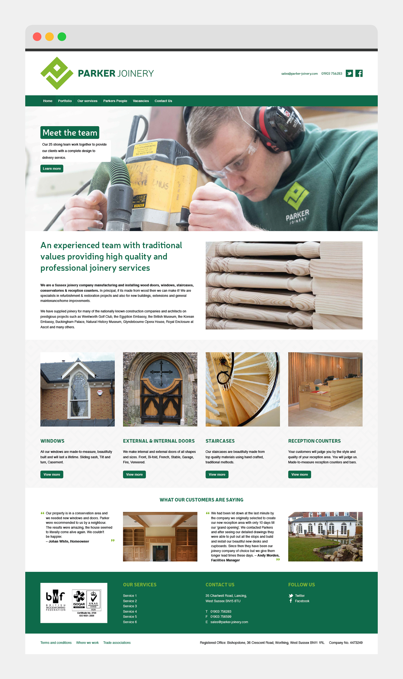 branding  sussex wood Joinery