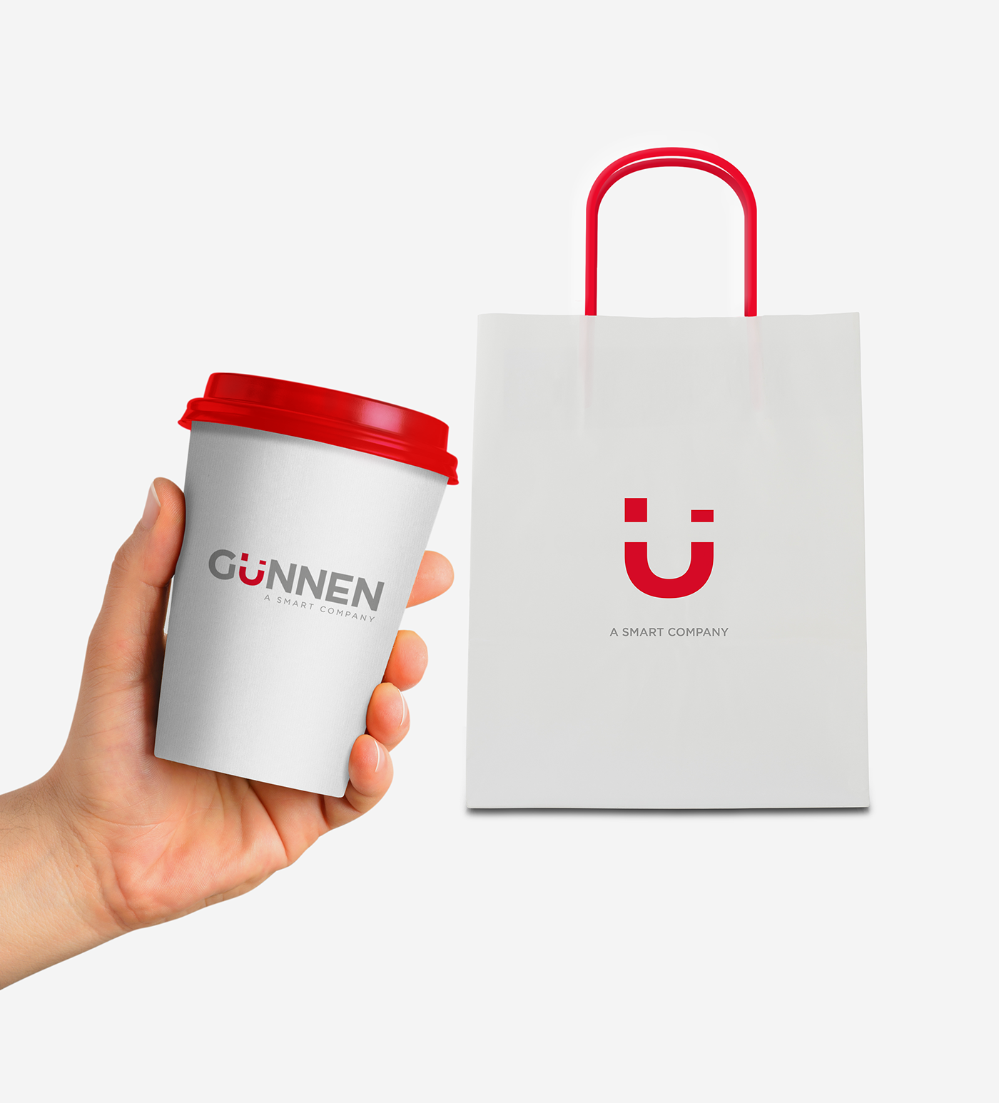 branding  Gunnen Smart Company Stationery Gadget Brand Design Icon corporate logo naming