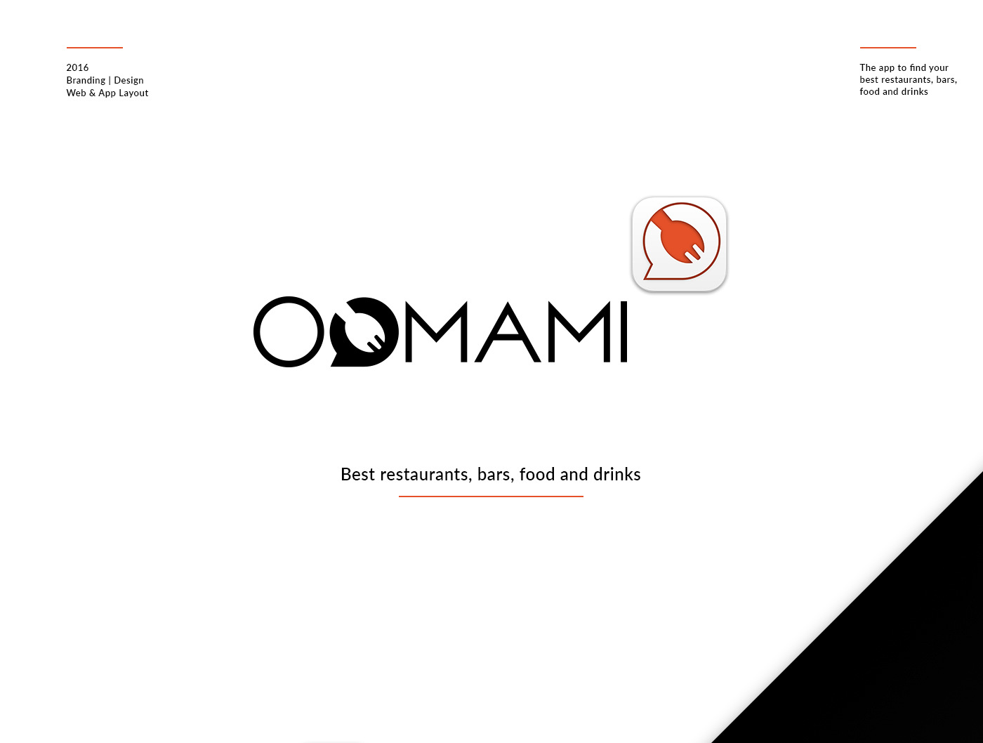 oomami app Website t-shirt icons Food  Logo Design brand