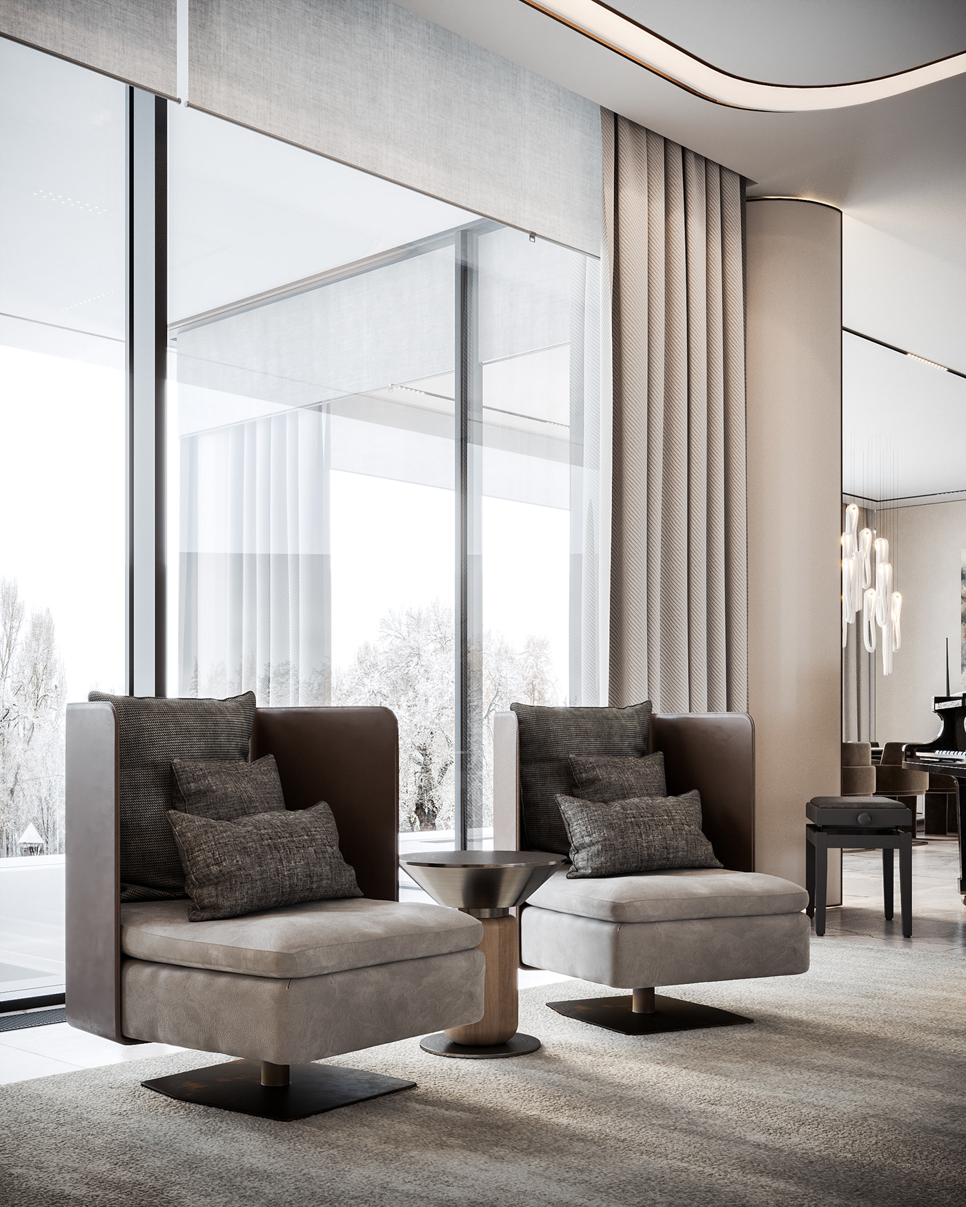 Advertising  bonsai contemporary design home concept Interior interior design  luxyry design marketing   visualization