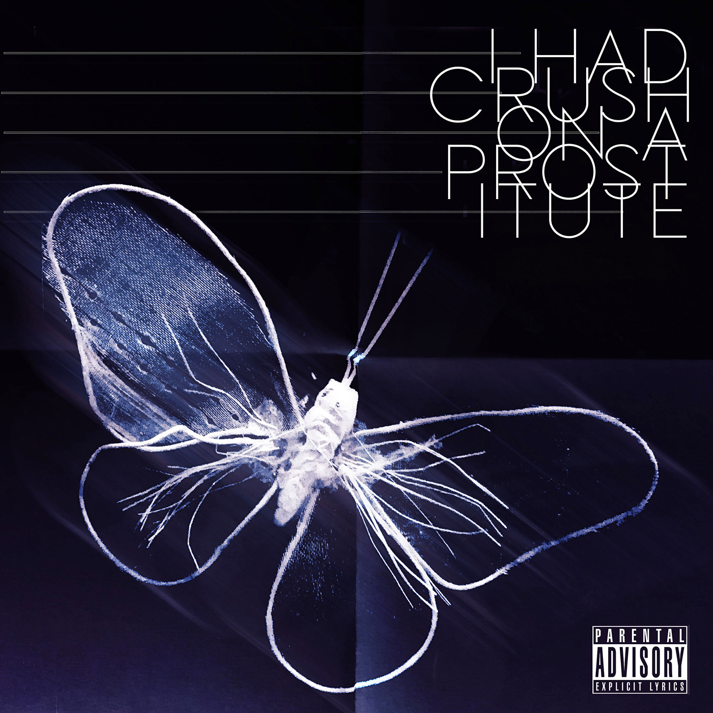 Album cover mathcore Love prostitute Crush coverdesign Graffiti