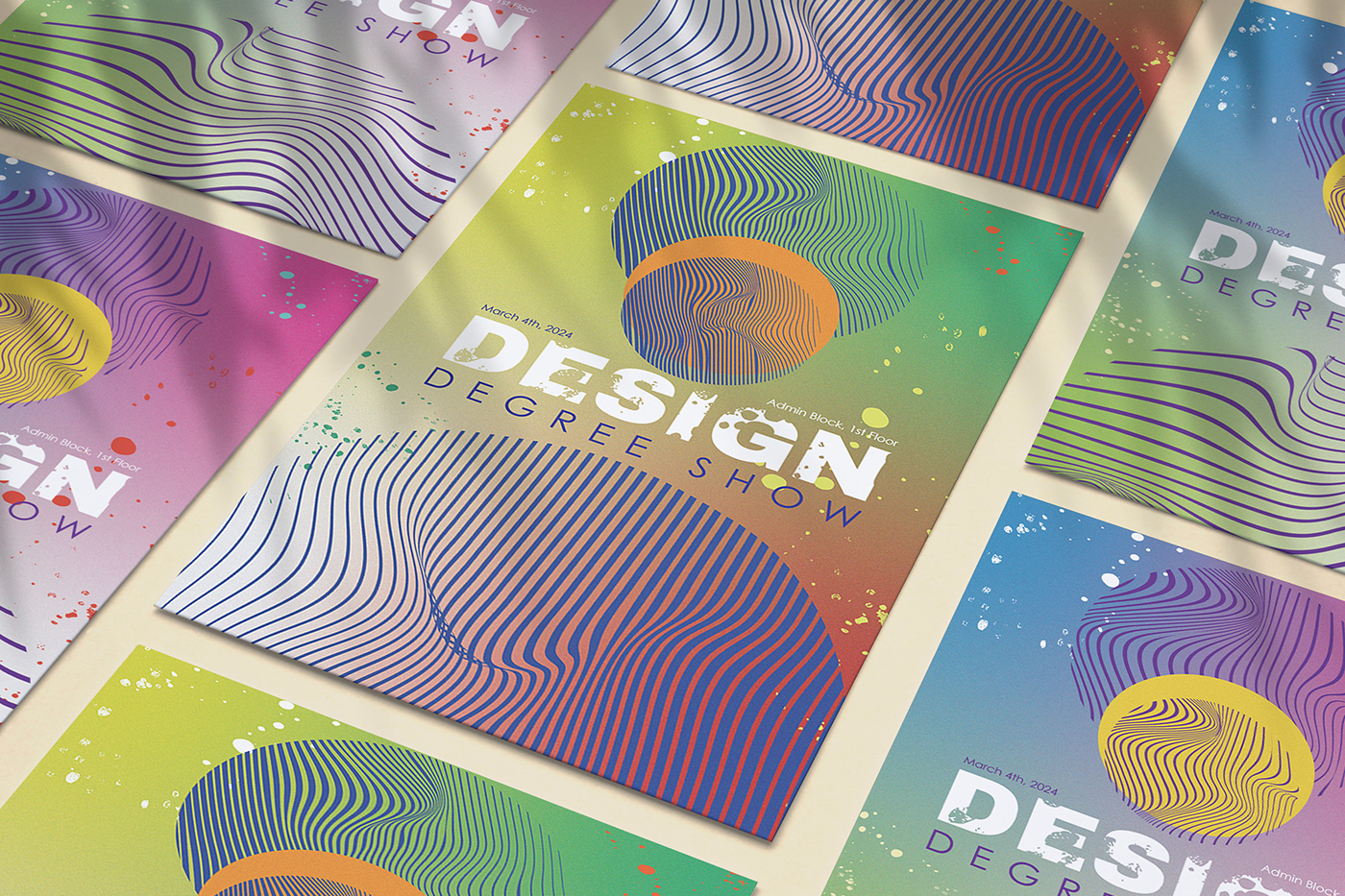 Poster Design graphic design  shapes texture